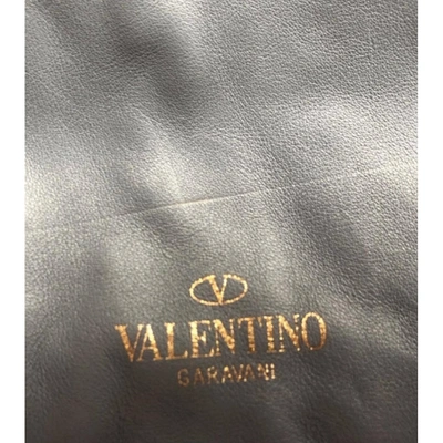 Pre-owned Valentino Garavani Blue Leather Handbag