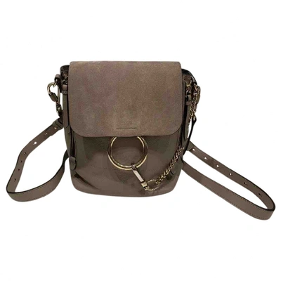 Pre-owned Chloé Grey Leather Backpack