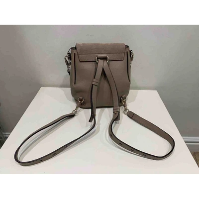 Pre-owned Chloé Grey Leather Backpack