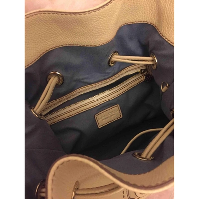 Pre-owned Lancel 1er Flirt Beige Leather Handbag