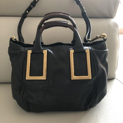 Pre-owned Chloé Ethel Black Leather Handbag
