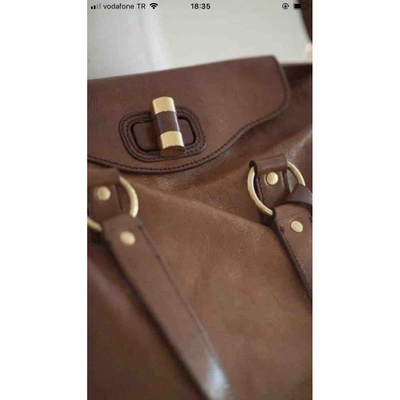 Pre-owned Saint Laurent Leather Bag In Brown