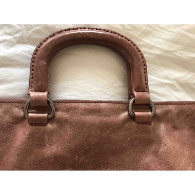 Pre-owned Prada Leather Handbag In Pink