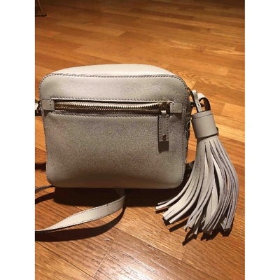 ANYA HINDMARCH Pre-owned Leather Crossbody Bag In White