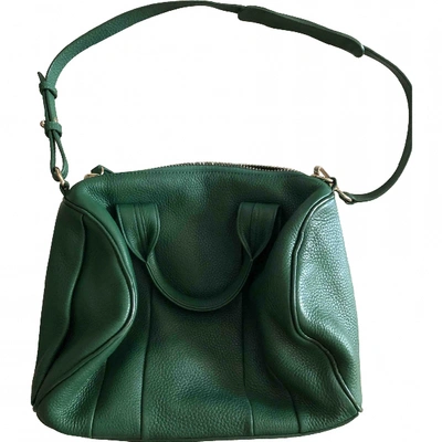 Pre-owned Alexander Wang Rocco Leather Handbag In Green