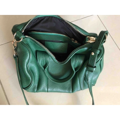 Pre-owned Alexander Wang Rocco Leather Handbag In Green