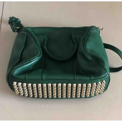 Pre-owned Alexander Wang Rocco Leather Handbag In Green