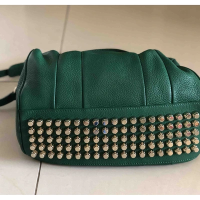 Pre-owned Alexander Wang Rocco Leather Handbag In Green