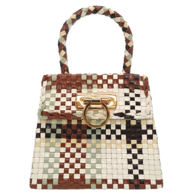 Pre-owned Ferragamo Sofia Leather Handbag In Multicolour