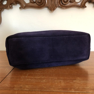 Pre-owned Emanuel Ungaro Purple Suede Clutch Bags
