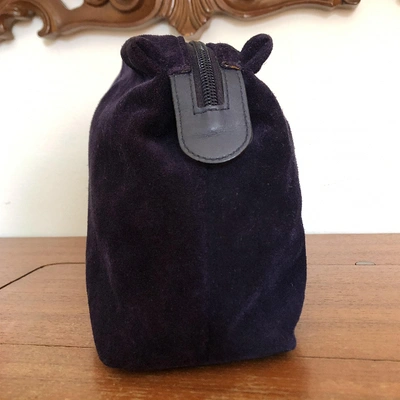 Pre-owned Emanuel Ungaro Purple Suede Clutch Bags