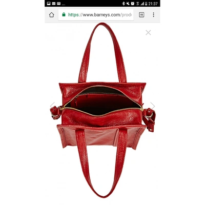 Pre-owned Balenciaga Red Leather Handbags