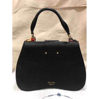 Pre-owned Prada Sidonie Black Leather Handbag