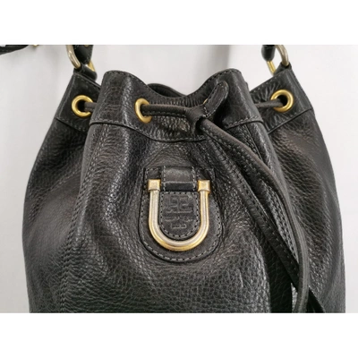 Pre-owned Courrèges Leather Handbag In Black