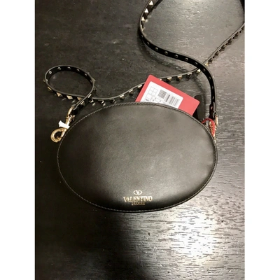 Pre-owned Valentino Garavani Tote Vltn Black Leather Handbag