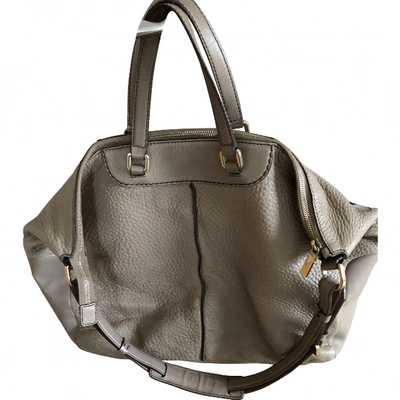 Pre-owned Tod's Grey Leather Handbag