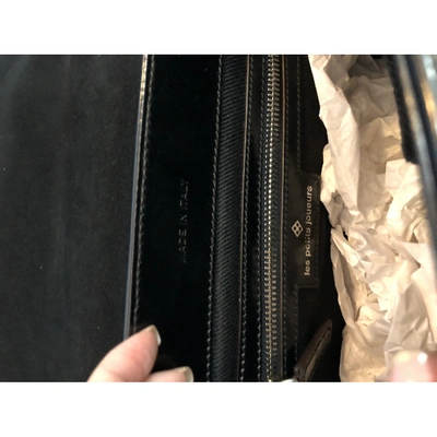 Pre-owned Les Petits Joueurs Leather Handbag In Black