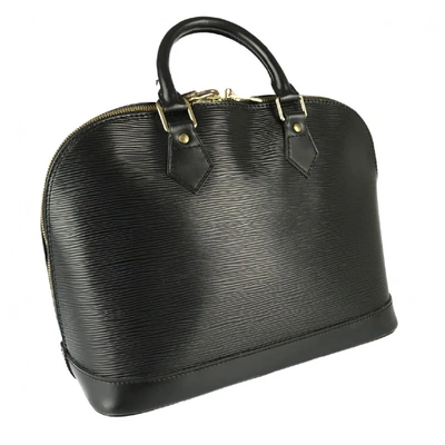 Pre-owned Louis Vuitton Alma Black Leather Handbag