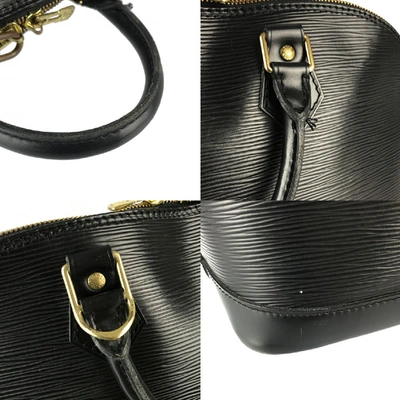 Pre-owned Louis Vuitton Alma Black Leather Handbag
