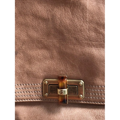Pre-owned Lanvin Happy Pink Leather Handbag