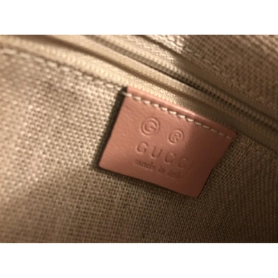 Pre-owned Gucci Leather Handbag In Pink