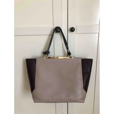 Pre-owned Jil Sander Leather Tote In Multicolour