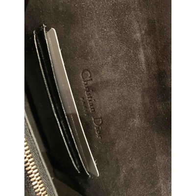 Pre-owned Dior Black Leather Clutch Bags