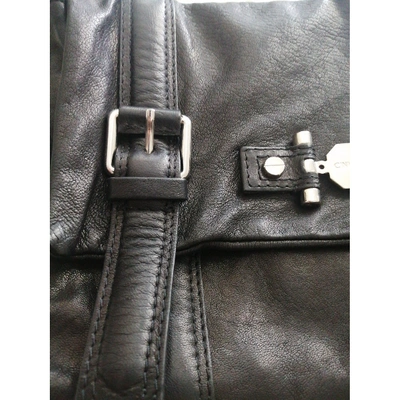 Pre-owned Costume National Leather Mini Bag In Black