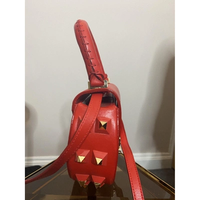 Pre-owned Salar Leather Crossbody Bag In Red