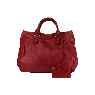 Pre-owned Balenciaga Day  Red Leather Handbag