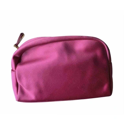 Pre-owned Jimmy Choo Cloth Clutch Bag In Pink