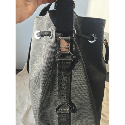 Pre-owned Lacoste Handbag In Black