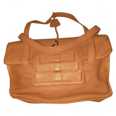 Pre-owned Prada Camel Leather Handbag