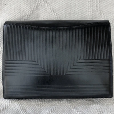 Pre-owned Lanvin Black Leather Clutch Bag