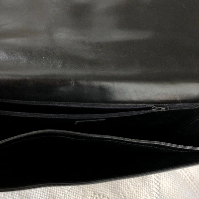 Pre-owned Lanvin Black Leather Clutch Bag