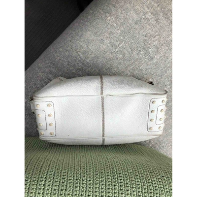 Pre-owned Tod's White Fur Clutch Bag