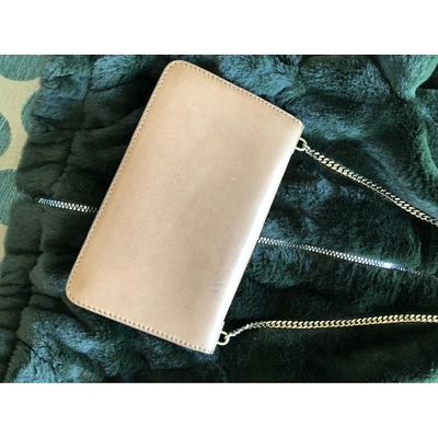 Pre-owned Gucci 1973 Leather Crossbody Bag In Beige