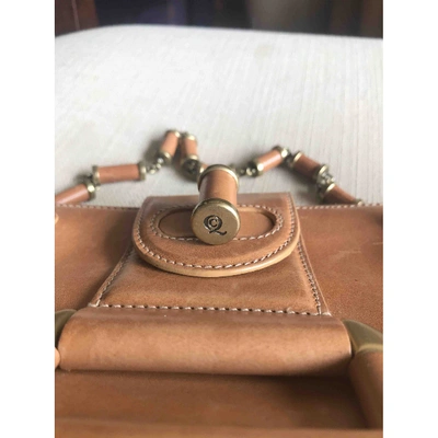 Pre-owned Alexander Mcqueen Leather Mini Bag In Brown