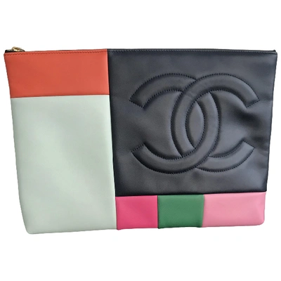 Pre-owned Chanel Multicolour Leather Clutch Bag