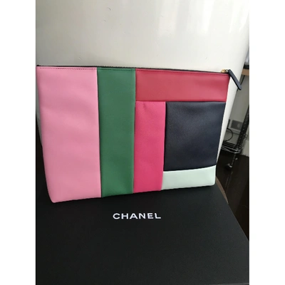 Pre-owned Chanel Multicolour Leather Clutch Bag