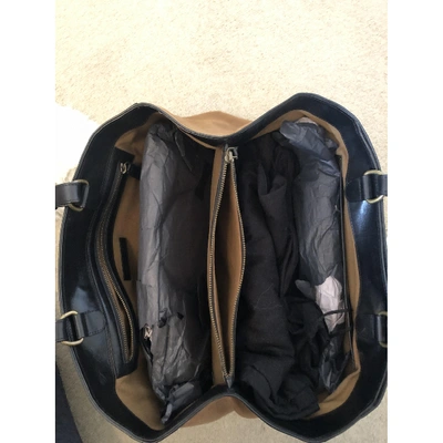 Pre-owned Dries Van Noten Leather Bag In Black