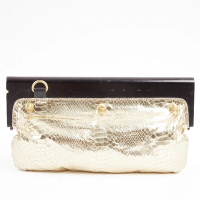 Pre-owned Dee Ocleppo Cloth Clutch Bag In Gold