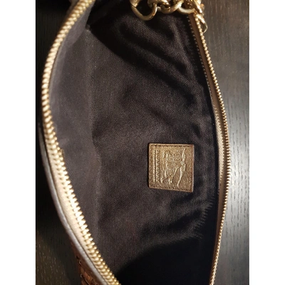 Pre-owned Burberry Gold Leather Clutch Bags