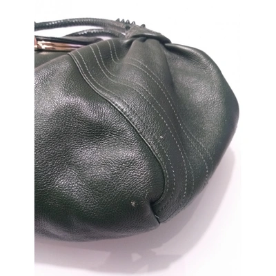 Pre-owned Fendi Green Leather Handbags