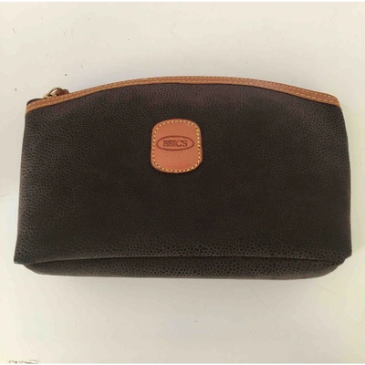 Pre-owned Bric's Brown Leather Clutch Bag