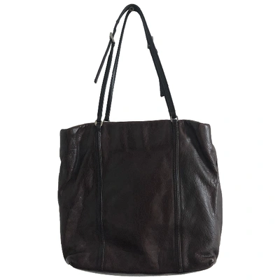 Pre-owned Prada Brown Leather Handbag