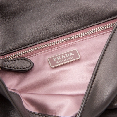 Pre-owned Prada Brown Cloth Clutch Bag
