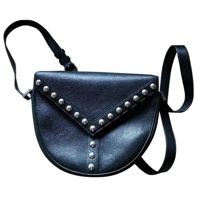 Pre-owned Saint Laurent Satchel Y Studs Black Leather Handbag