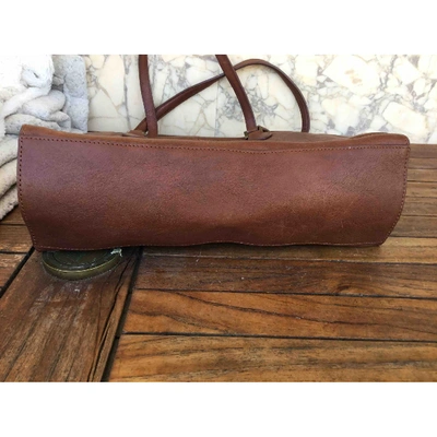 Pre-owned Club Monaco Brown Leather Handbag