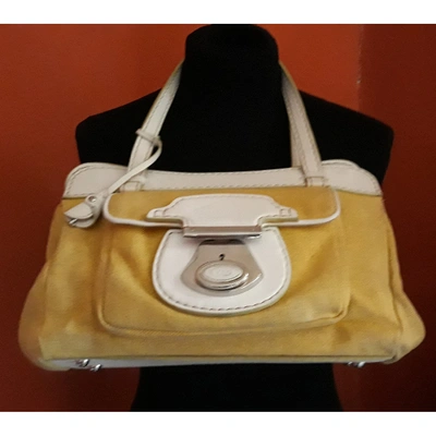 Pre-owned Tod's Leather Handbag In Yellow
